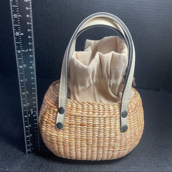 Sea & Grass wicker and draw string top handle handbag NWT PRICE FIRM - Picture 9 of 9